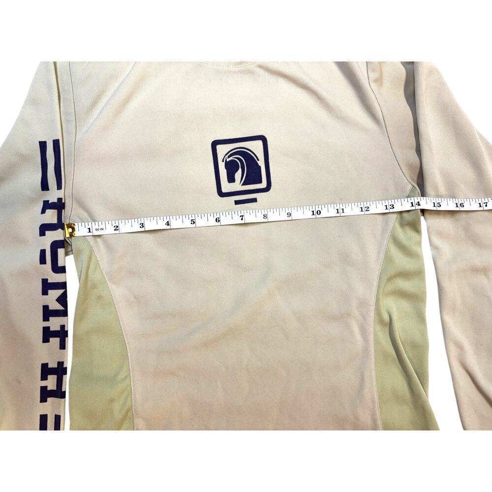 Romfh Equestrian Long Sleeve Shirt Women's 0/XS Light Green/Yellow Crew Neck - Picture 3 of 7